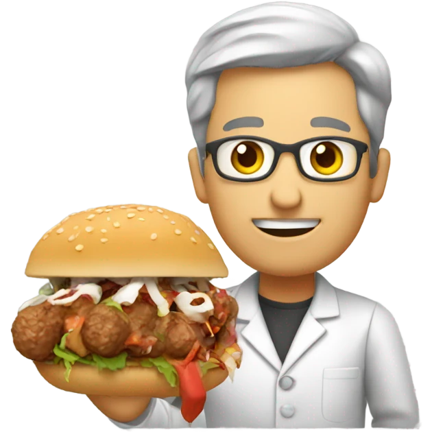 physich techaer eating kebab emoji