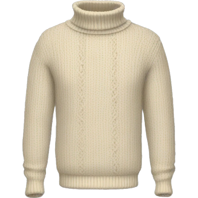 High neck sweater emoji