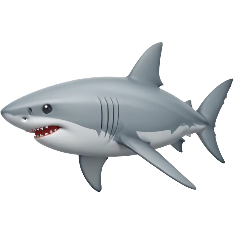 White shark svg emoji