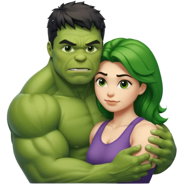 hulk namorando com mulher emoji