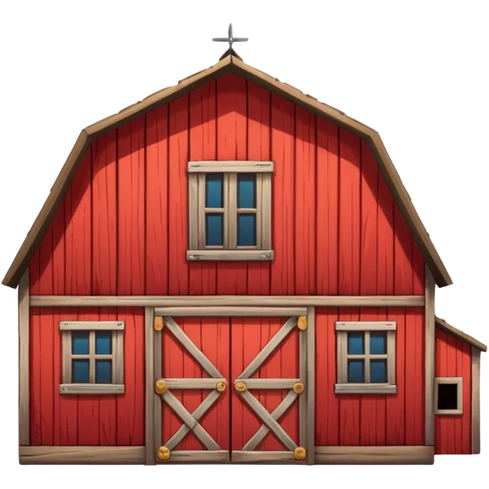 old barn emoji