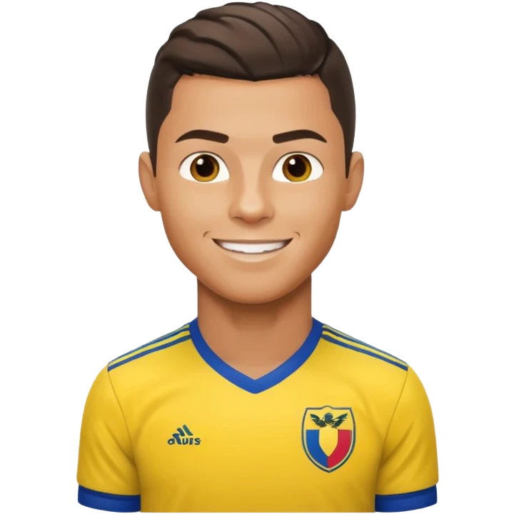 Cristiano Ronaldo with a shirt of Colombia emoji