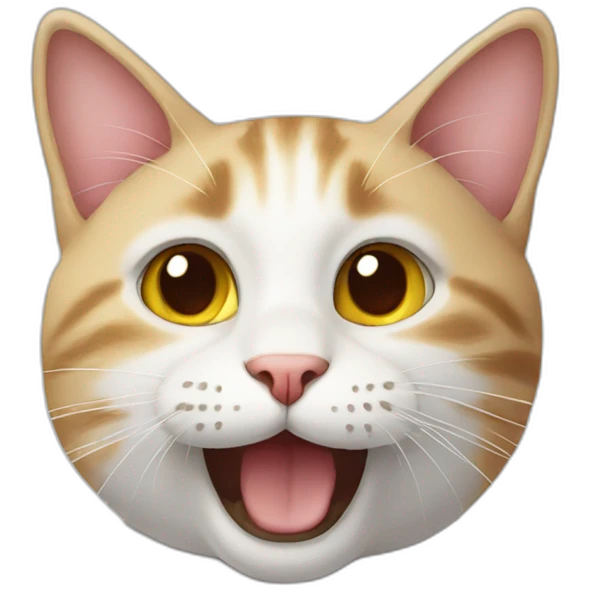 Cat happy emoji