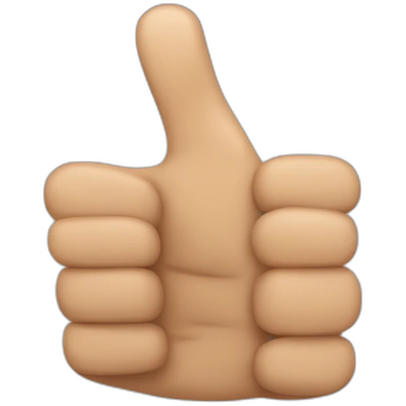 three thumbs up emoji
