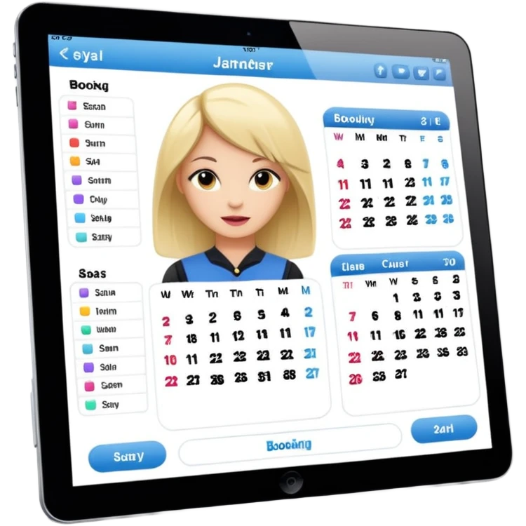 online booking for hairdresser emoji