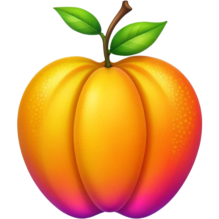 Neon fruit emoji