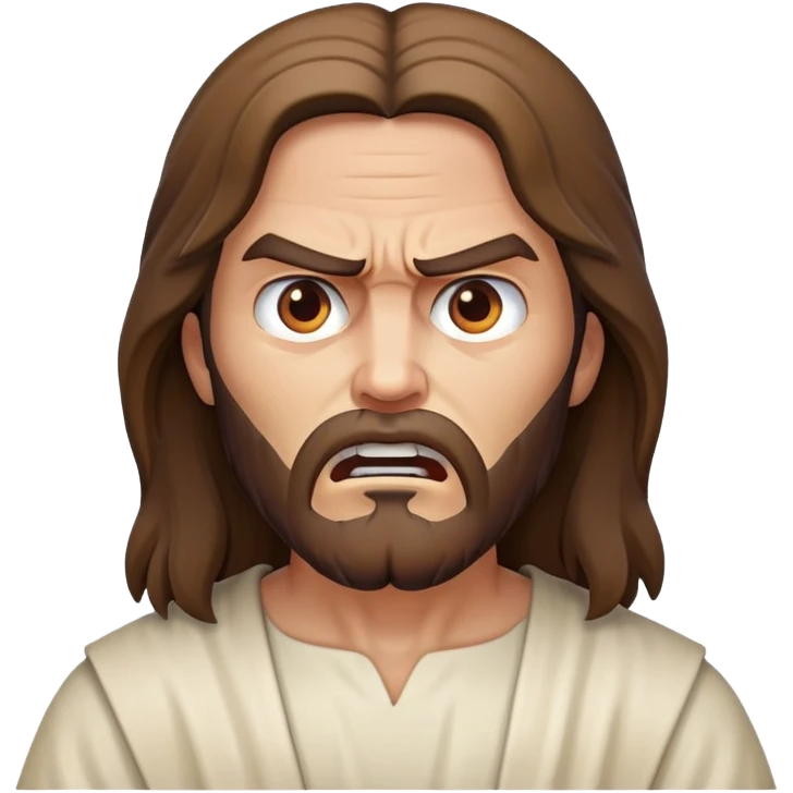 super duper angry jesus emoji