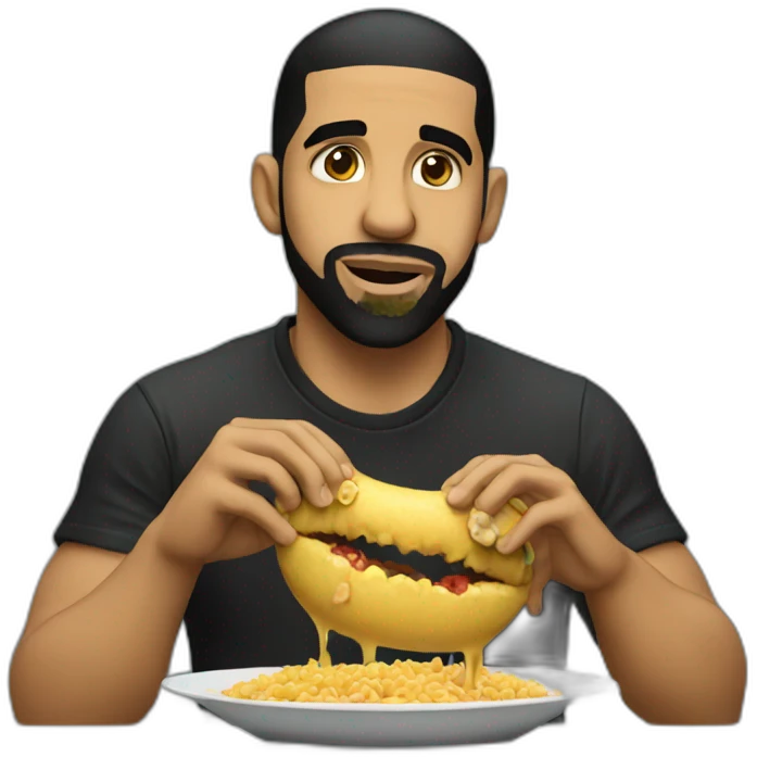 drake eating emoji