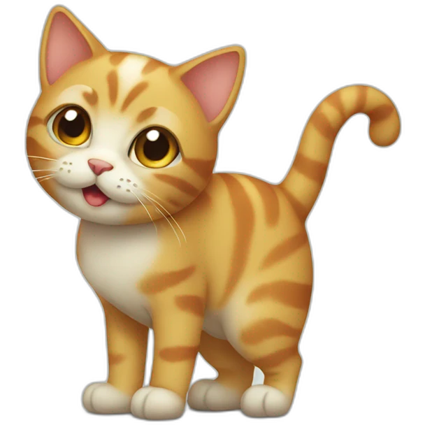 little cat who pee emoji