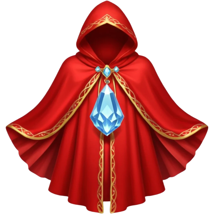 red magic cloak with crystal on it

































 emoji