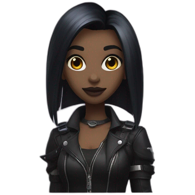 girl,overwatch,goth,black pomade emoji