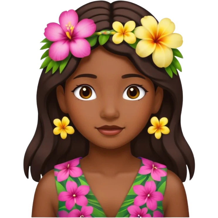 Hawaiian girl  emoji