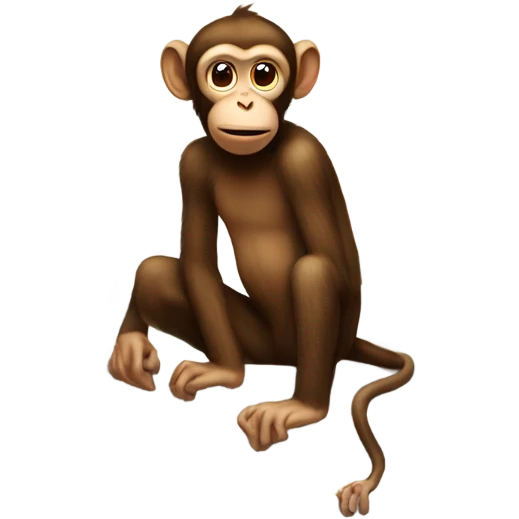 Monkey at the bottom of stairs emoji