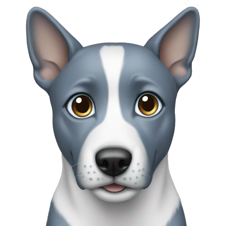 blue dog blue eyes emoji