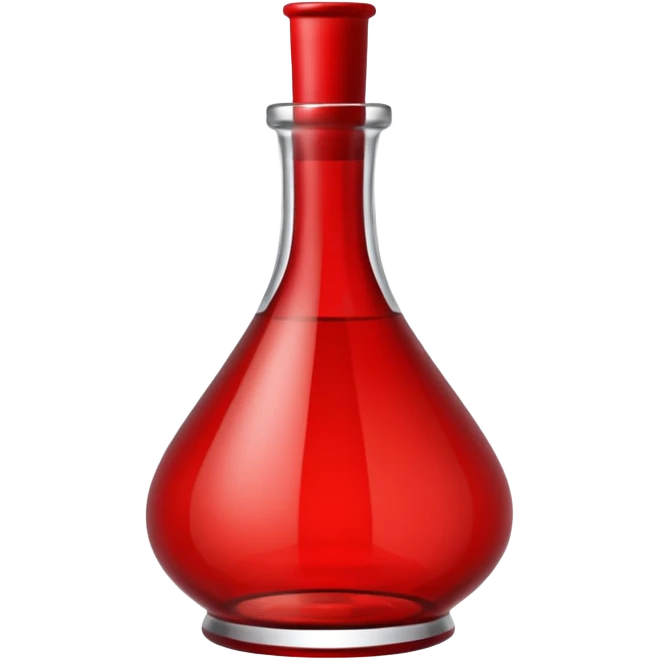 Glass Bottle Vase red  emoji