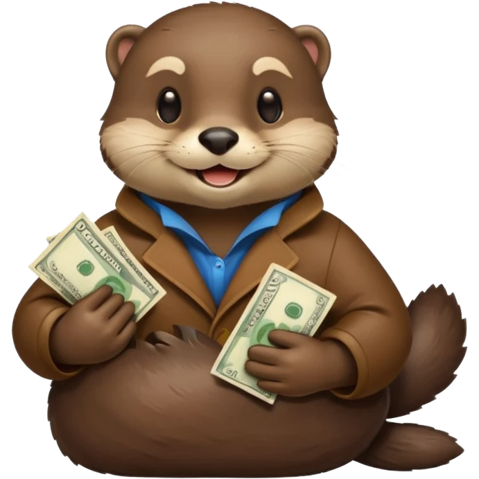 generate a take my money otter emoji emoji