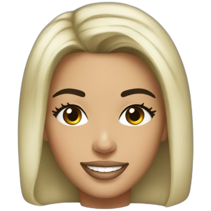 Kim k smiling emoji