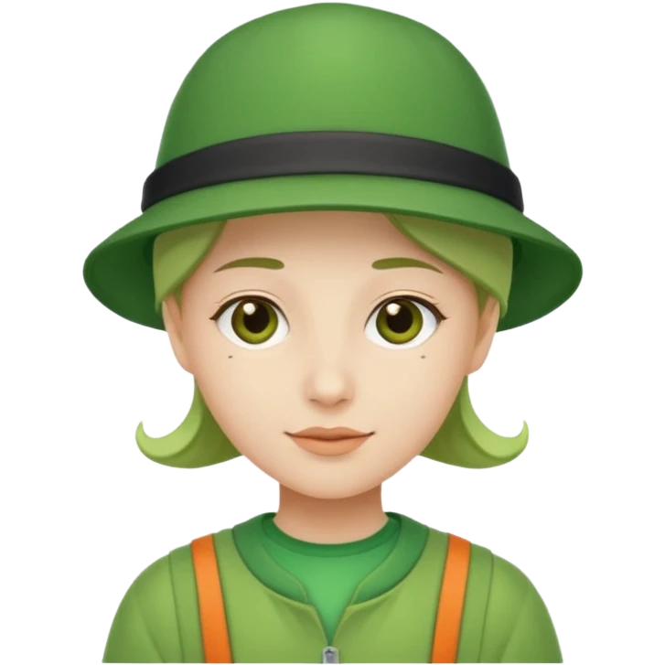 Character with Green Hats emoji
