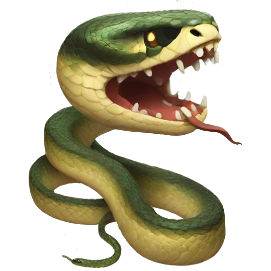 scary snake emoji
