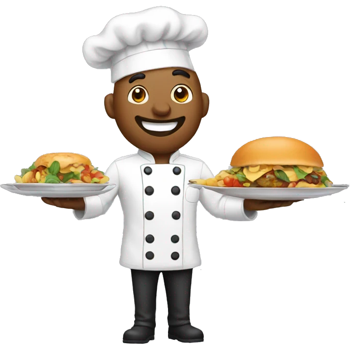 Chef loving the food emoji