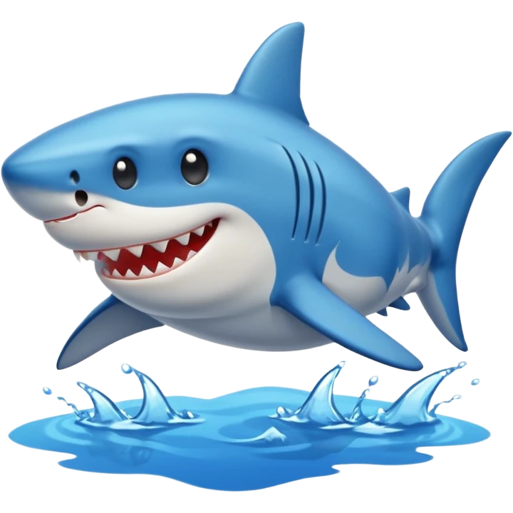 shark with blue shoes emoji