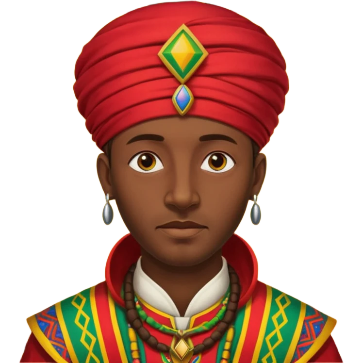 Ethiopian man in traditional clothing emoji
