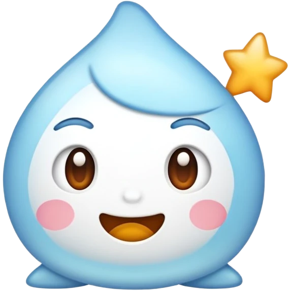 Asteric and cute emoji