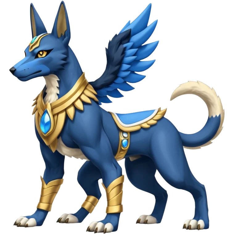 WereGarurumon-Anubis-Lucario-fusion (full body) emoji