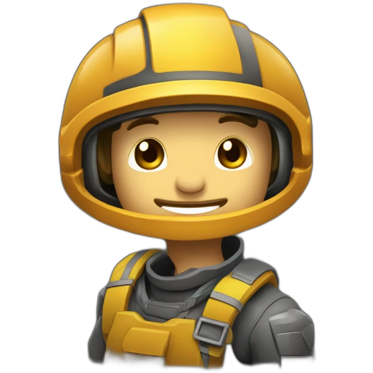 Espeleogo en cueva con casco y luz emoji
