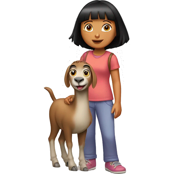 dora holding lama emoji
