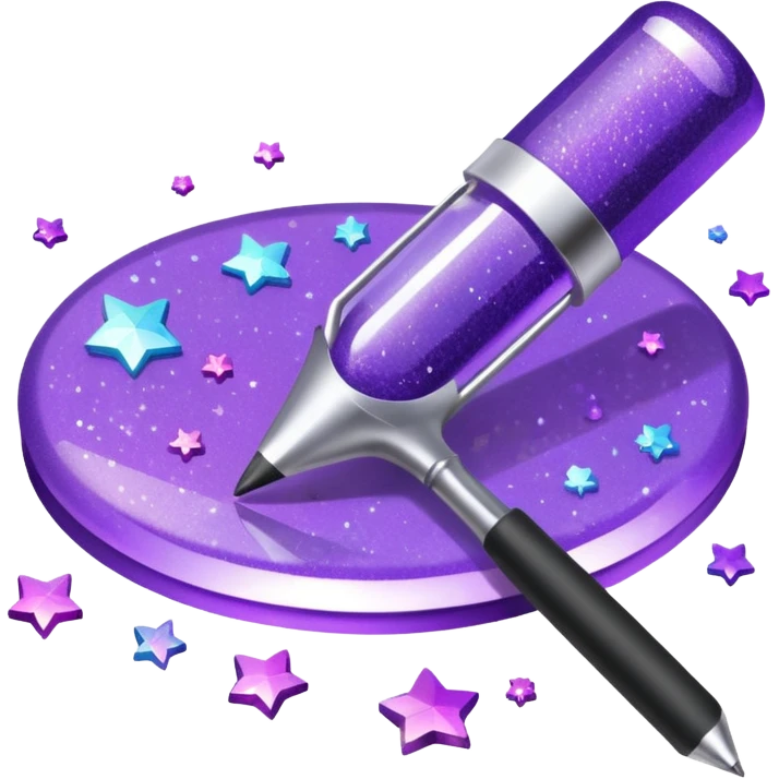 Purple Glitter administrator tools emoji