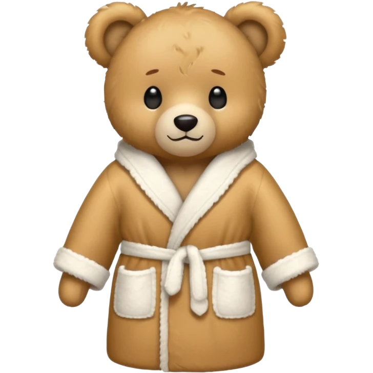 teddy bear bathrobe emoji