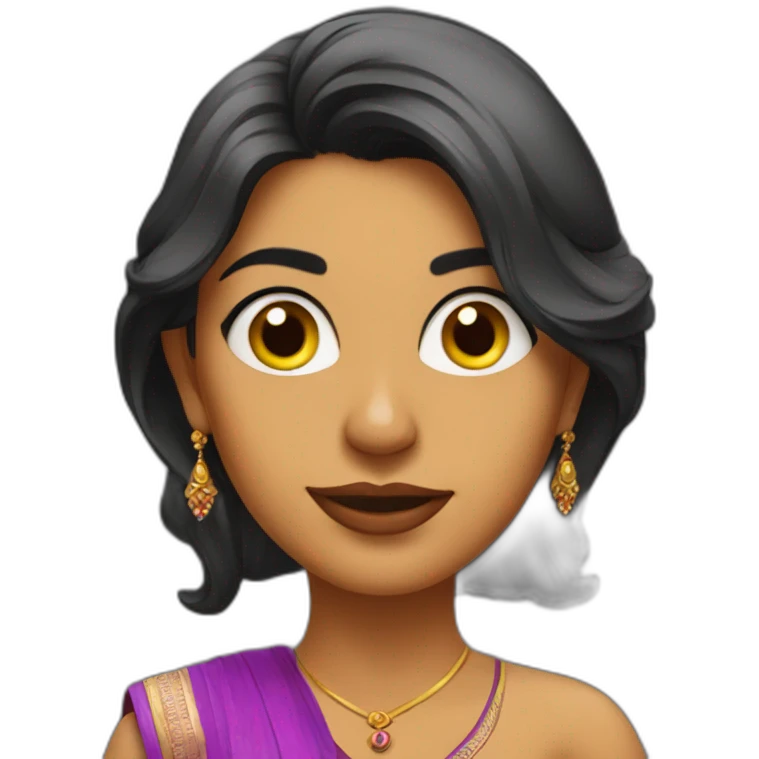 Sexy Indian aunty emoji