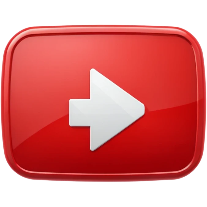 YouTube logo play button emoji