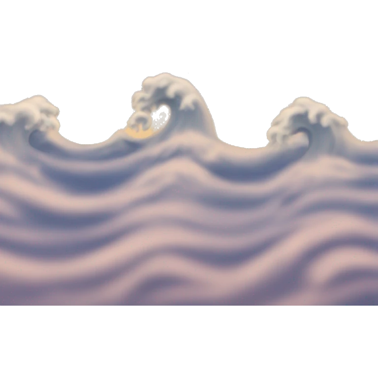 3 isolated waves of air emoji