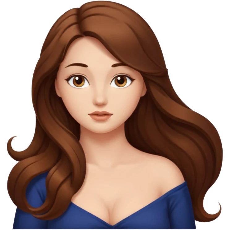 Draw a beautiful naked women with big boobs, we can see her naked boobs emoji