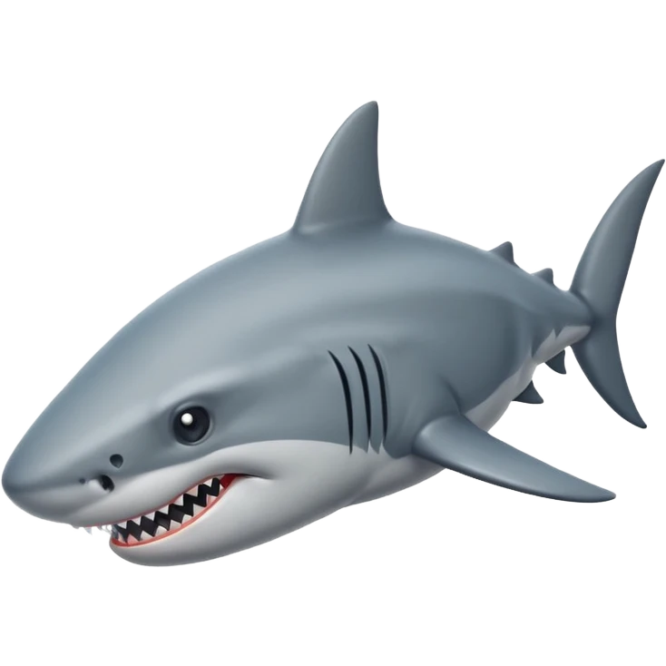 Shark head with horse body emoji