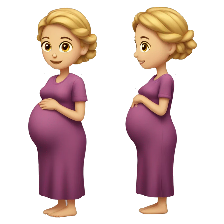 Pregnant girl emoji