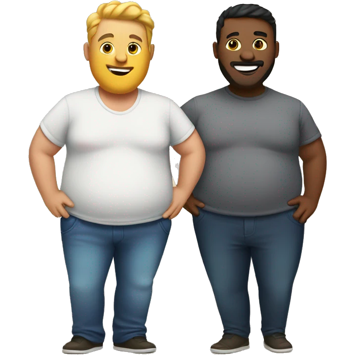 big belly gay couple emoji