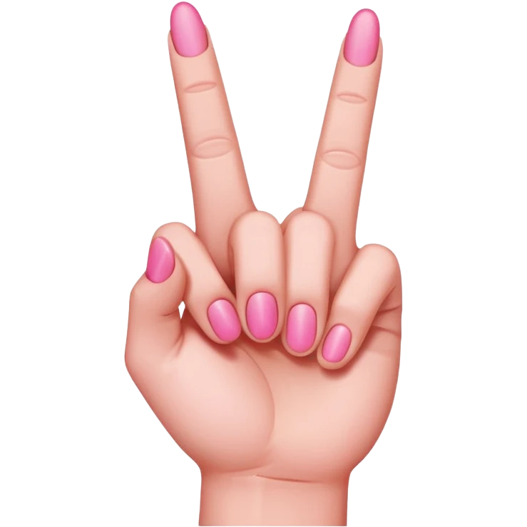 Pink middle finger  emoji