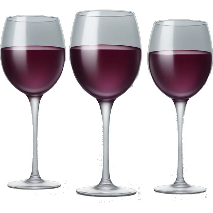Wine glasses cheering emoji