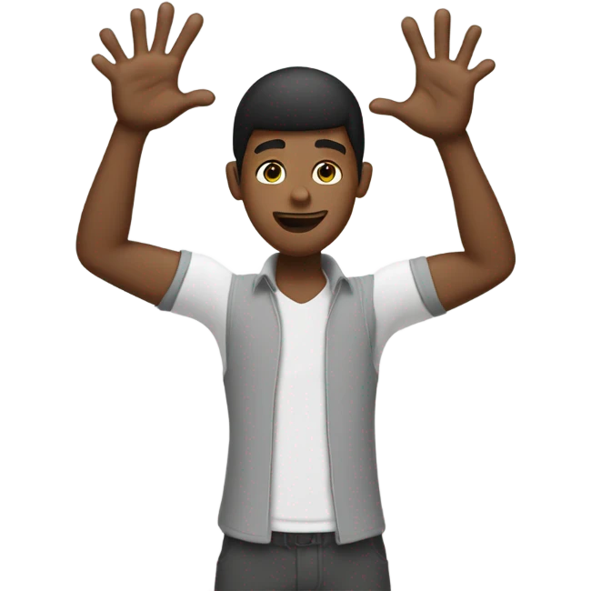 Damar Hamlin doing a heart with his hands emoji