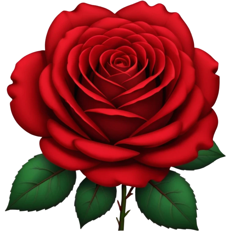 black rose, without green leaves, just flower emoji