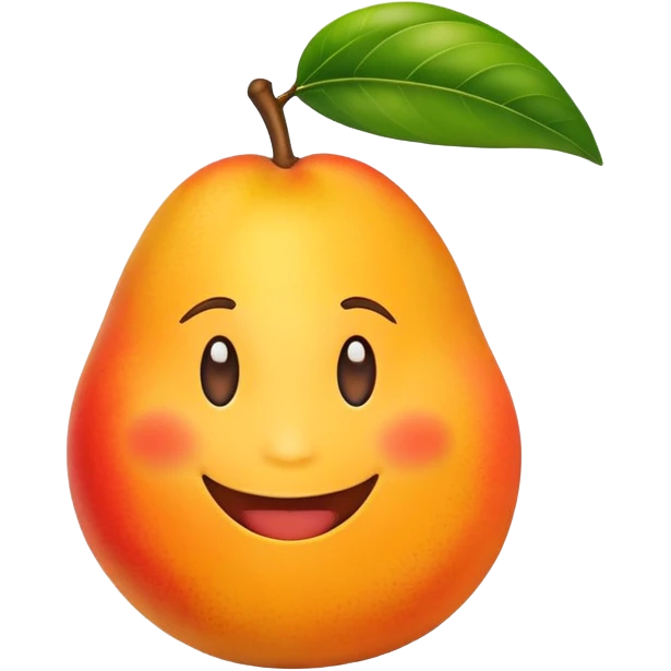 Mango with a face  emoji