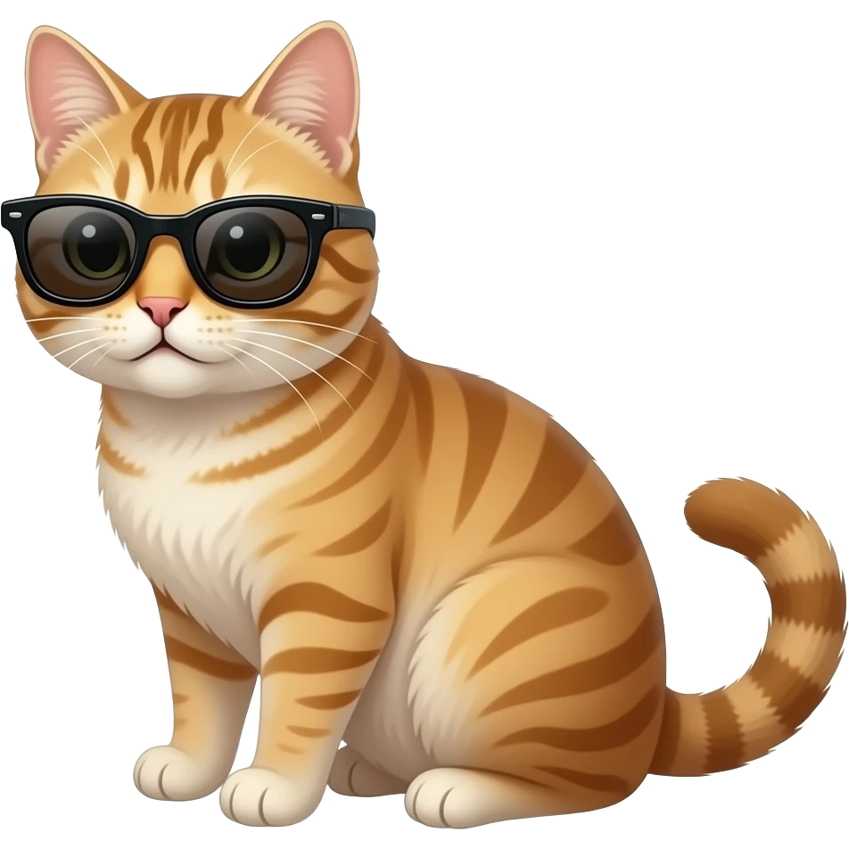 Cat wearing sunglasses emoji