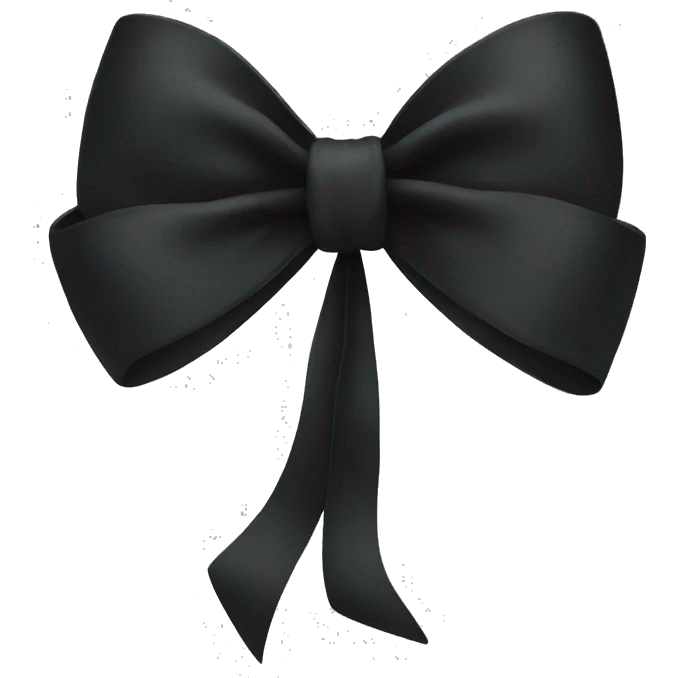 black bow emoji