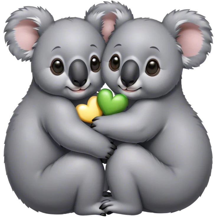two koalas in love emoji