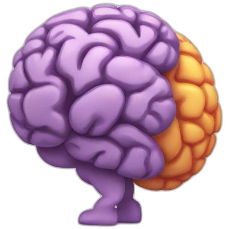 brain doing exercise emoji