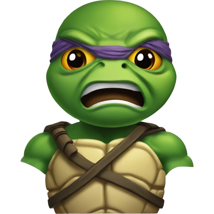 ninja turtle angry emoji