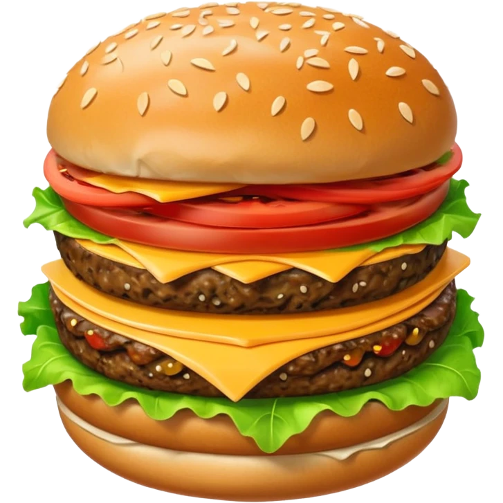 Cartoon Hamburger Emoji emoji